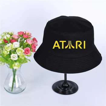 ATARI Logo Letný Klobúk Ženy Mens Panama Vedierko Hat Atari Dizajn Plochý Slnečná Clona Rybársky Klobúk Rybár
